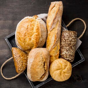 delicious white whole grain bread basket