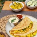 delicious indian dosa composition