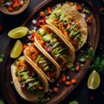 top view delicious tacos arrangement